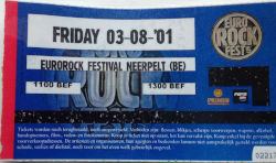 Gary Numan Neerpelt Ticket 2001